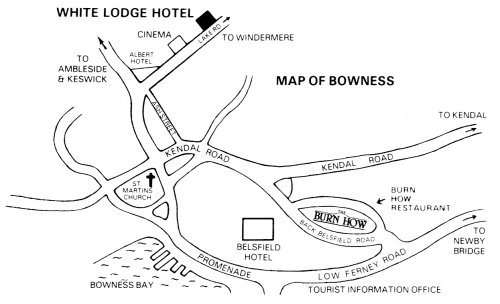 Location of The White Lodge Hotel